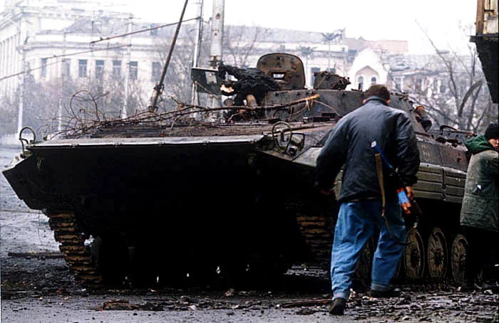 Dobová mapa bitvy: Bitva o Groznyj