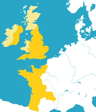 Dobová mapa bitvy: Bitva u Bouvines