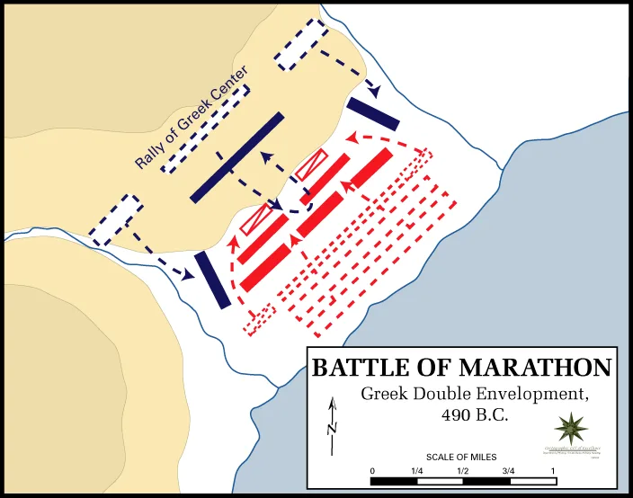 Mapa — Bitwa pod Maratonem