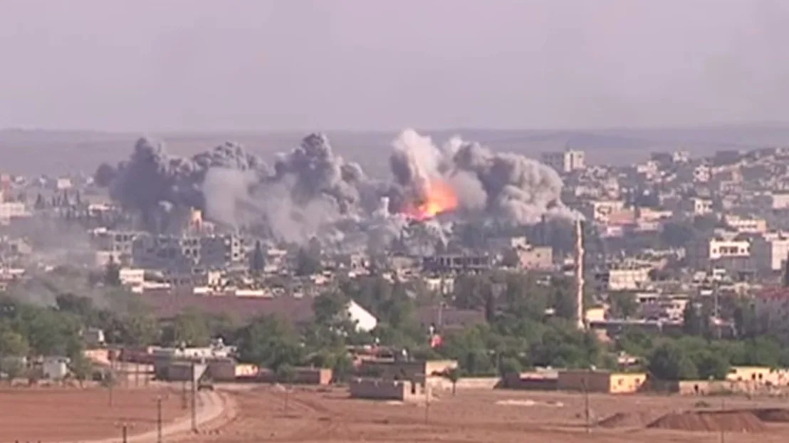 Dobová mapa bitvy: Bitva o Kobani
