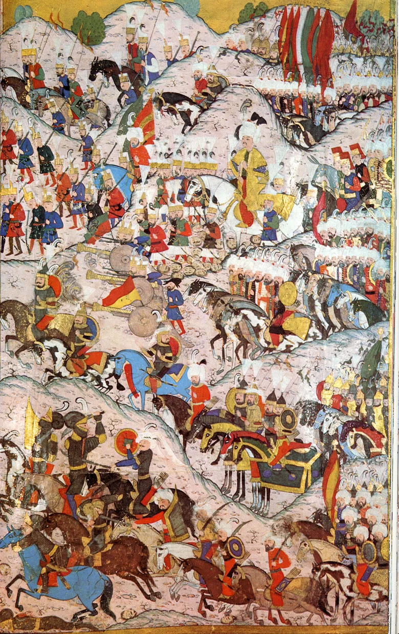 Mapa — Bitwa pod Mohaczem