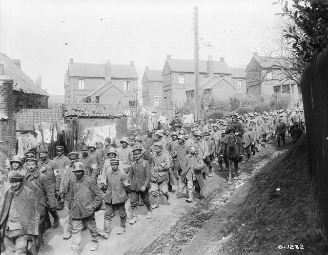 Dobová mapa bitvy: Bitva u Vimy