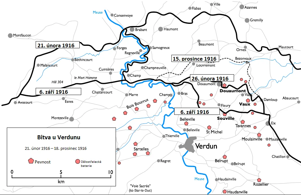 Mapa — Verdun